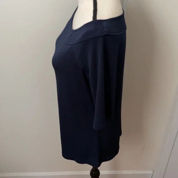 The Limited Navy Short Sleeve Blouse - Picture 13 of 15